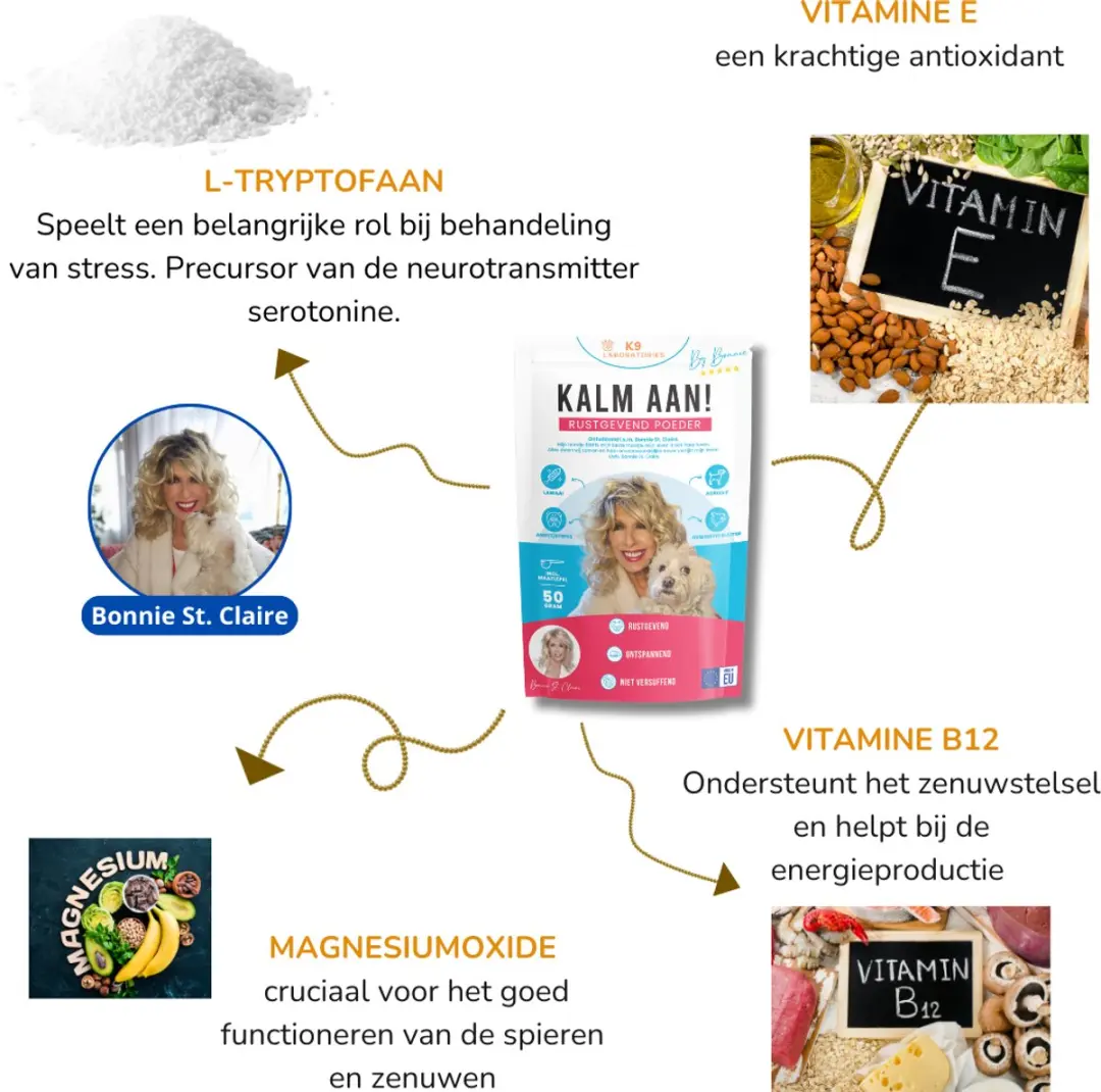 K9 Laboratories Kalm Aan Supplement Honden 50g - Poeder - afbeelding 2 van 4