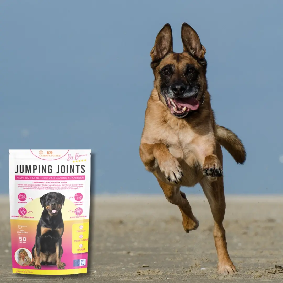 K9 Laboratories Jumping Joints Bonnie St. Claire Hond Gewrichtspoeder 50g - Glucosamine/MSM/Groenlipmossel