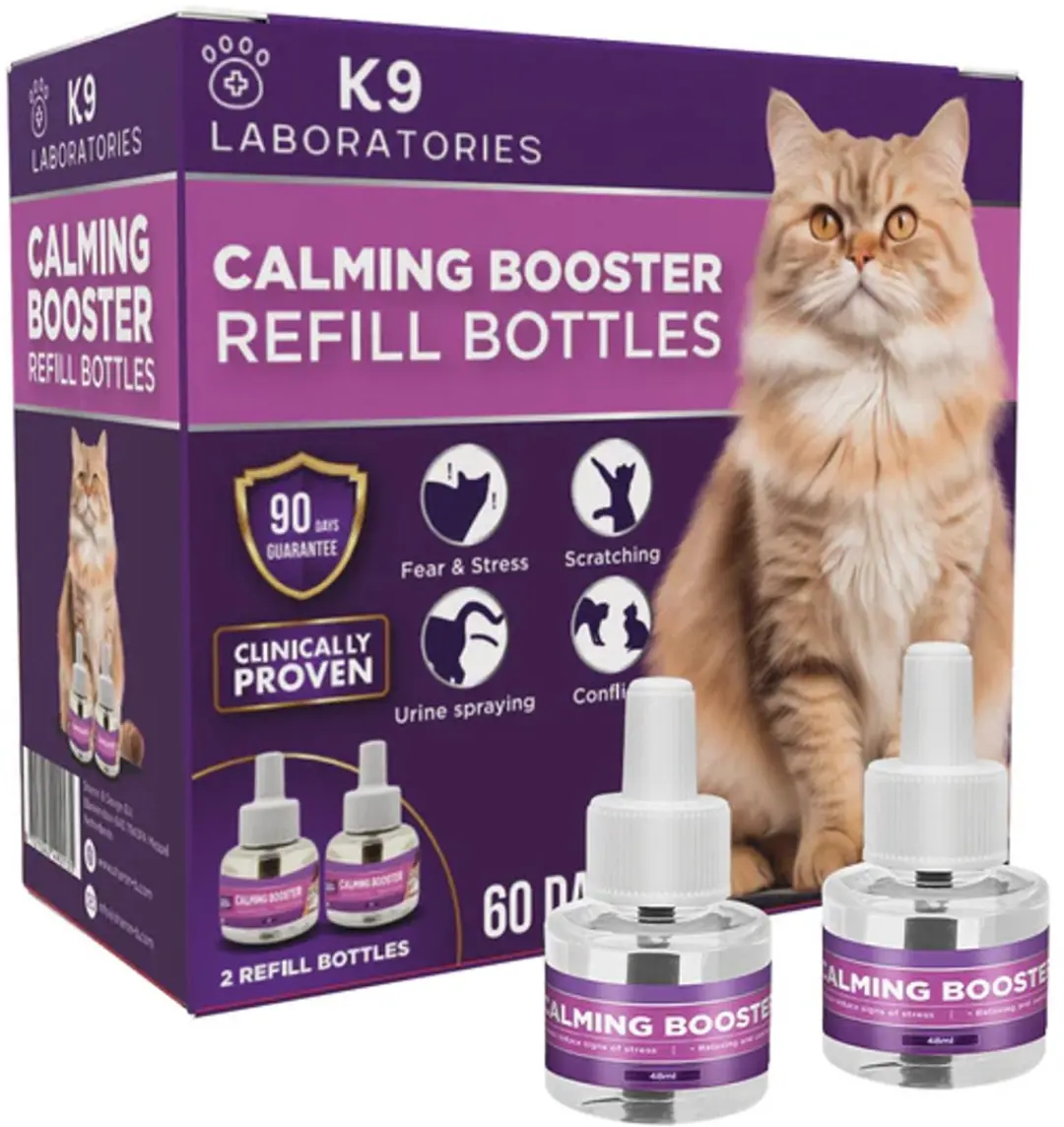 Navulling 2 flesjes voor Anti-stress feromonen verdamper kat 60 dagen