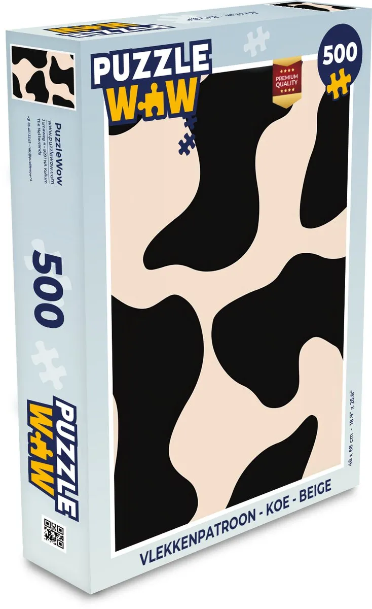 PuzzleWow Koe Legpuzzel 500 Stuks
