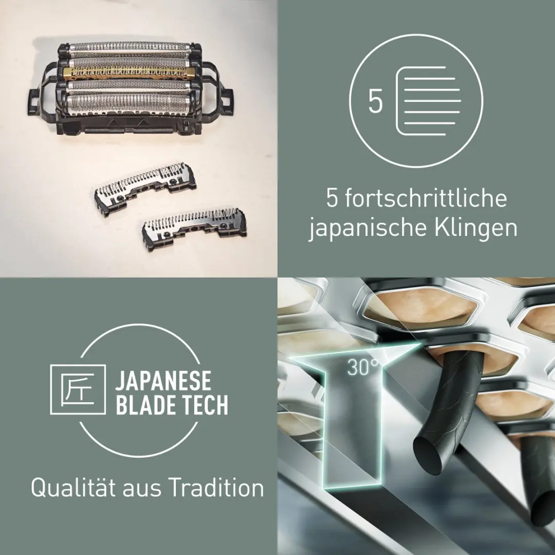 Panasonic WES9040Y1361 Scheerhoofd - 5 Bladen - Zwart