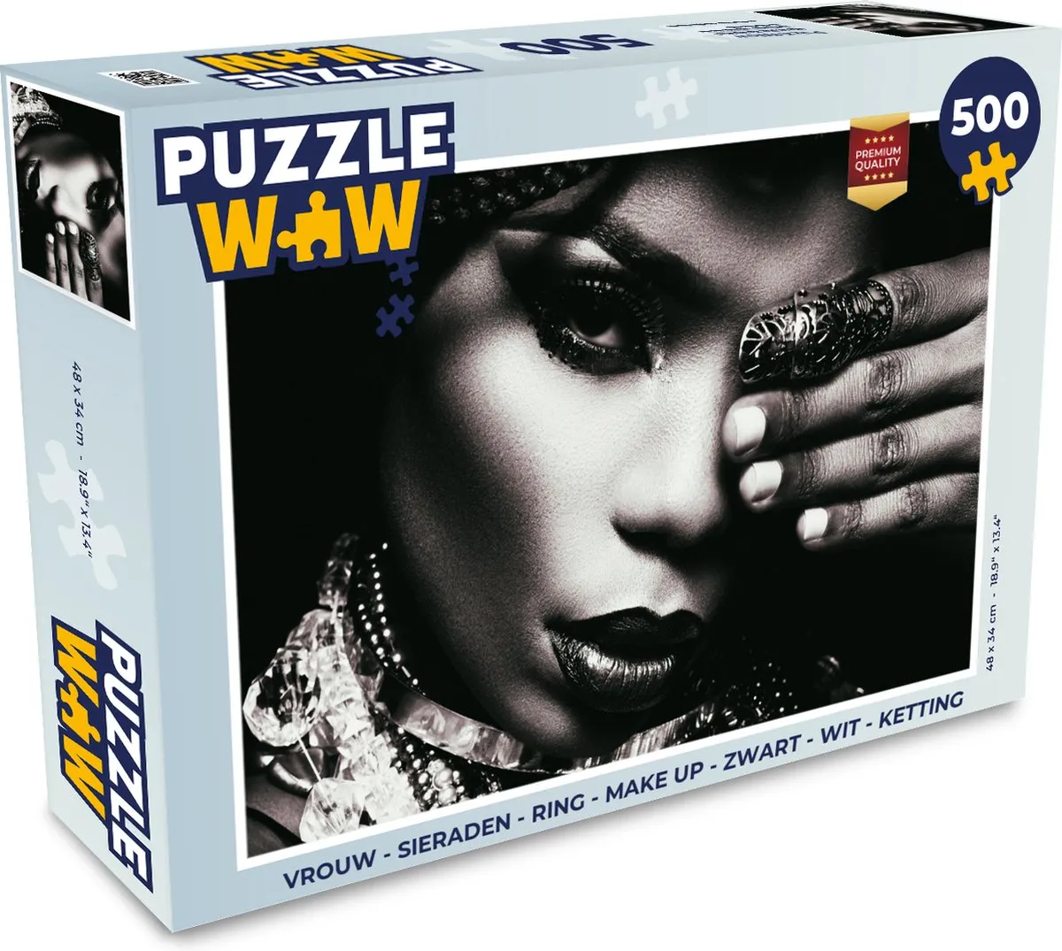 PuzzleWow Ring & Make-up Puzzel 500 Stuks