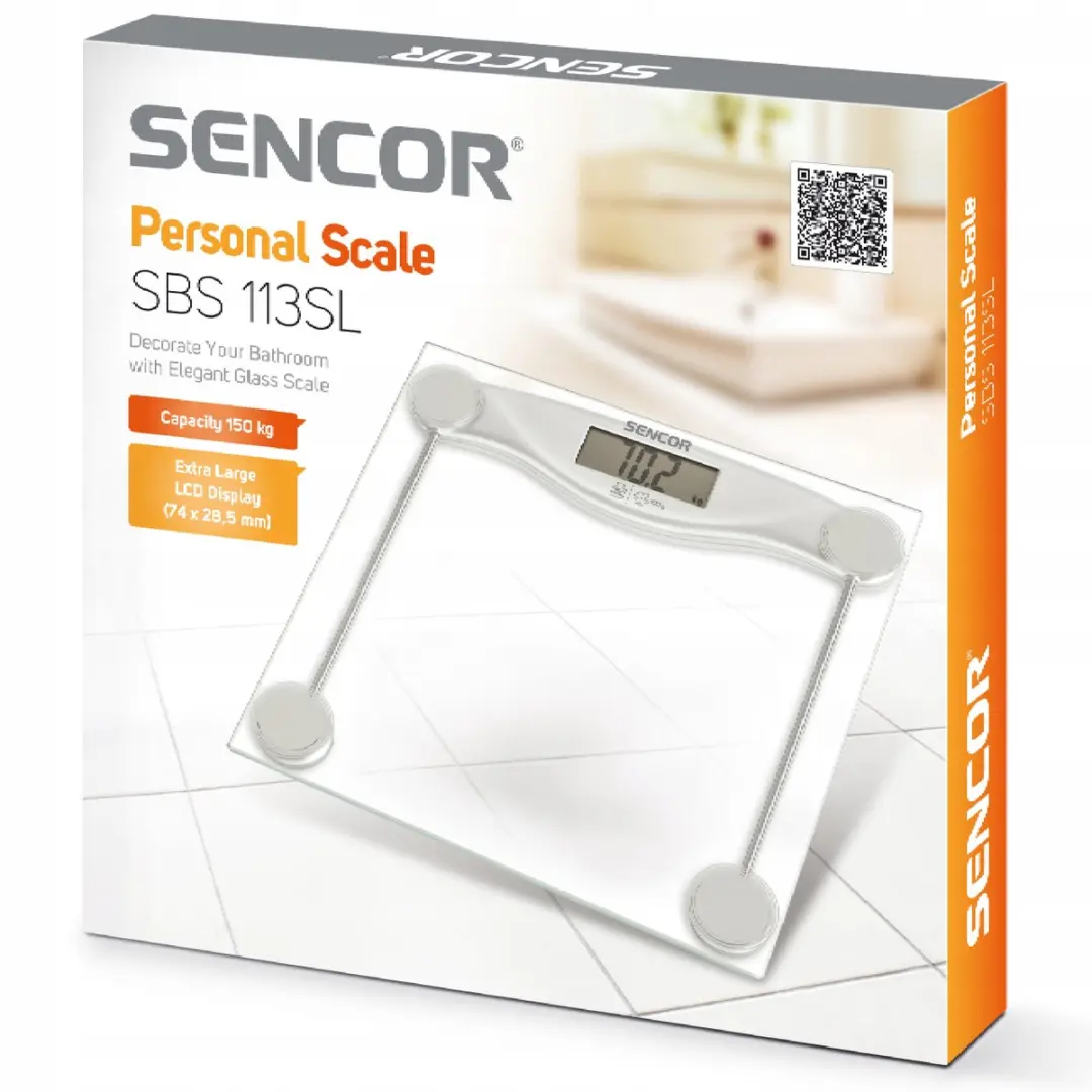 Sencor SBS 113SL Digitale Weegschaal 150kg - Wit - afbeelding 6 van 6
