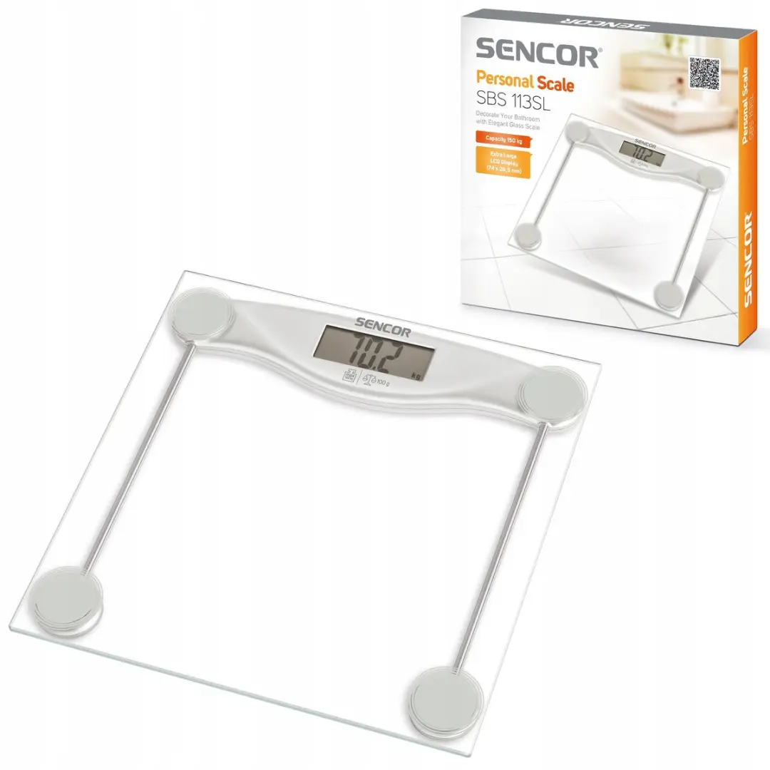 Sencor SBS 113SL Digitale Weegschaal 150kg - Wit