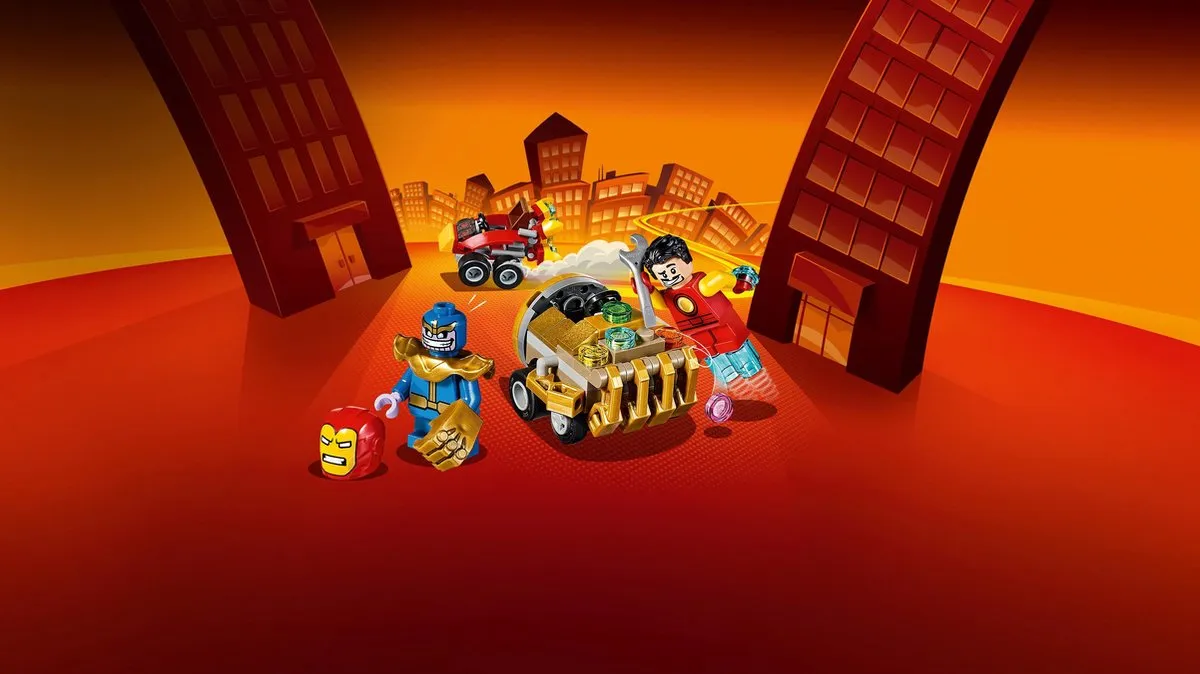 LEGO Marvel Avengers Mighty Micros Iron Man vs. Thanos 76072 - 94 Stuks