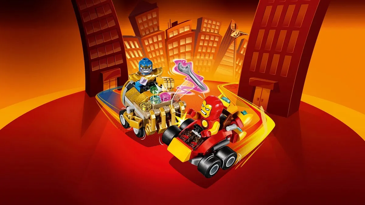 LEGO Marvel Avengers Mighty Micros Iron Man vs. Thanos 76072 - 94 Stuks