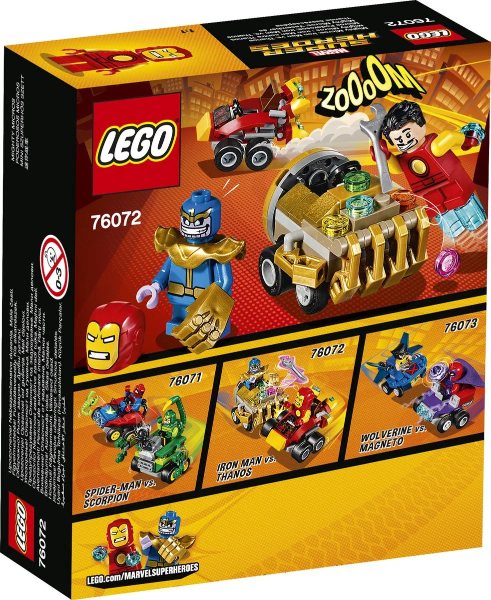 LEGO Marvel Avengers Mighty Micros Iron Man vs. Thanos 76072