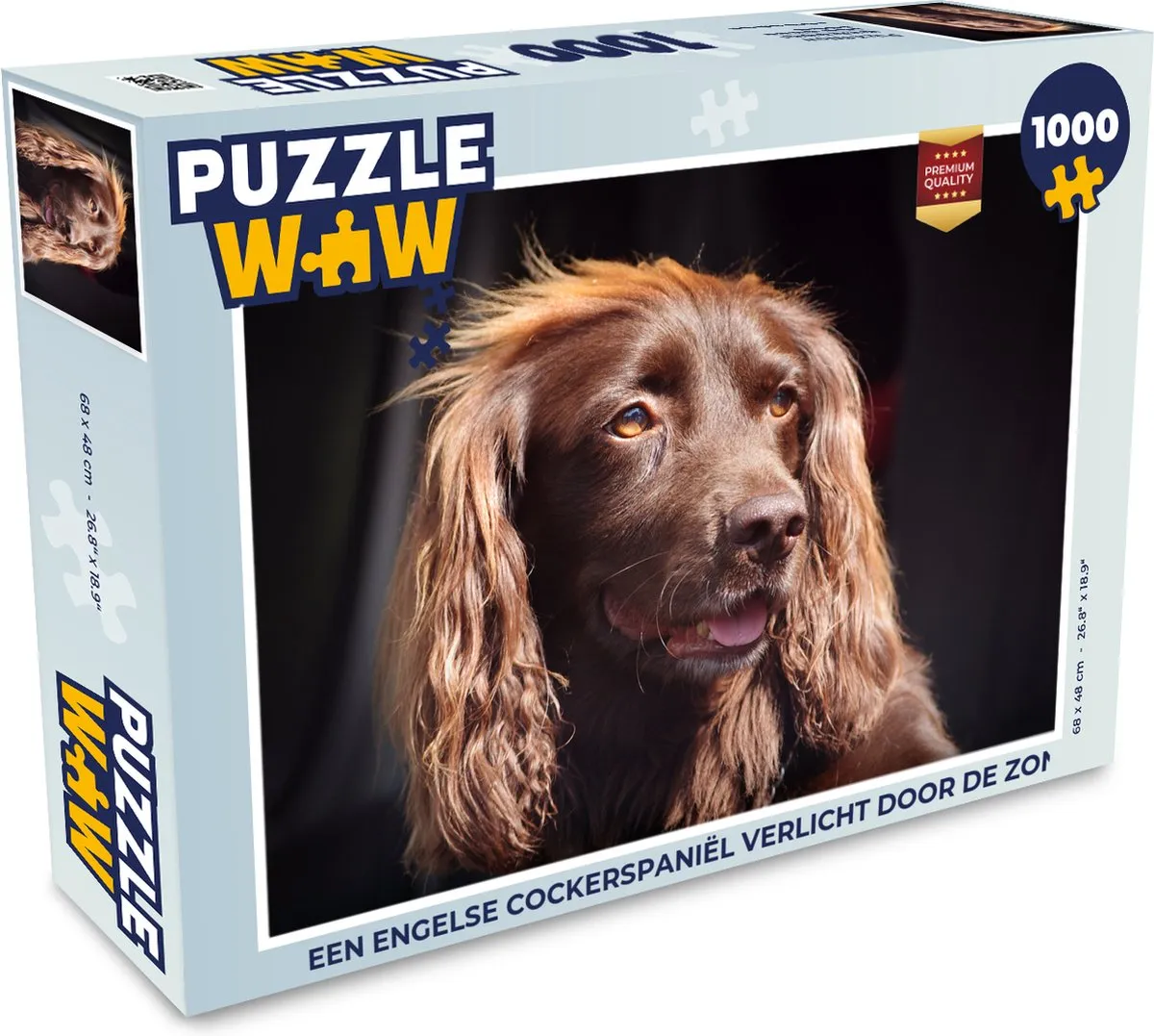 PuzzleWow Legpuzzel Een Engelse Cockerspaniël 1000 Stuks