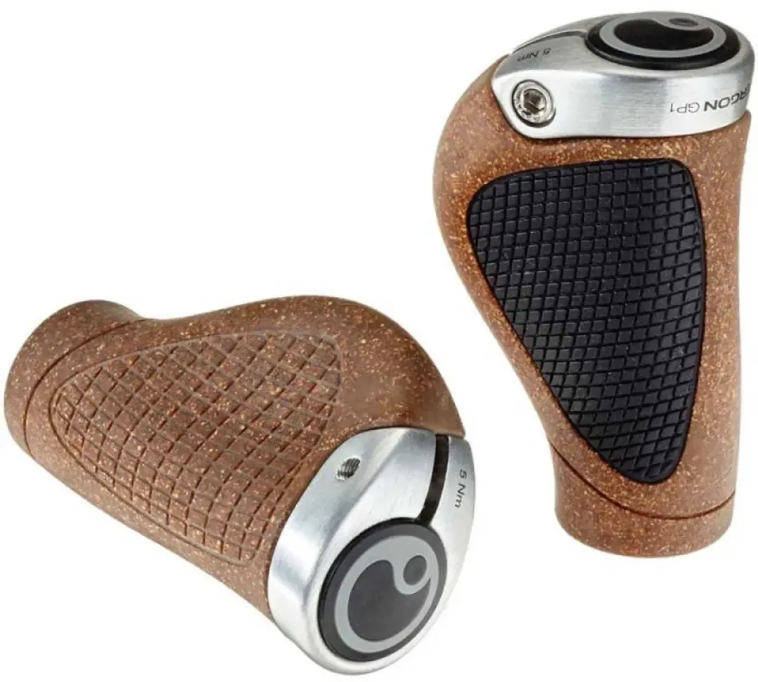 Ergon GP1 BioKork Gripshift Handvatten - Small - Bruin/Zwart - afbeelding 4 van 4