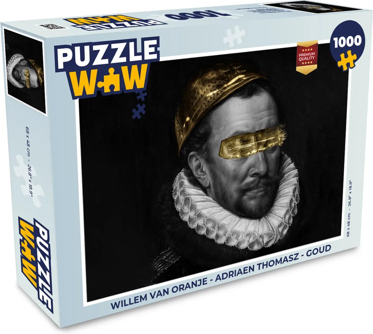 PuzzleWow Willem van Oranje Legpuzzel 1000 Stuks - Multicolor