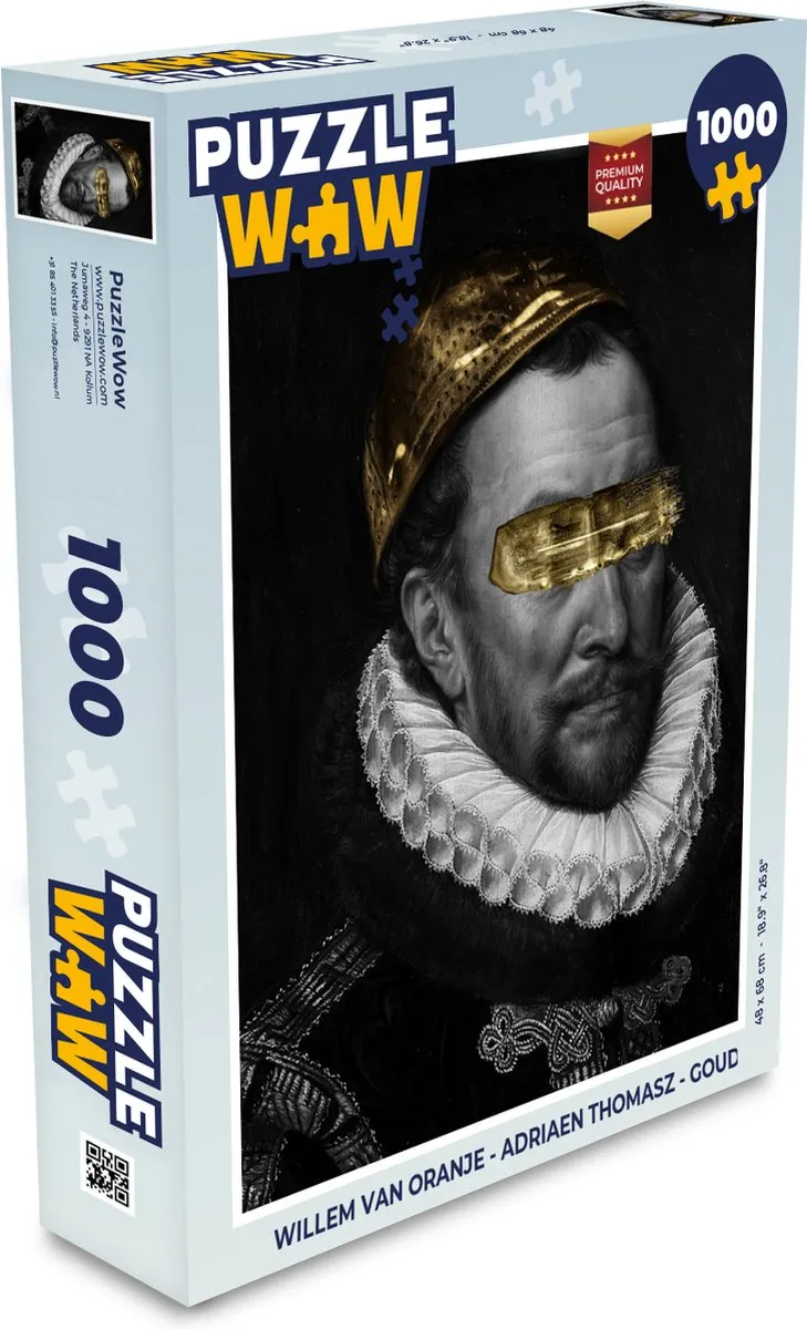 PuzzleWow Willem van Oranje Legpuzzel 1000 Stuks