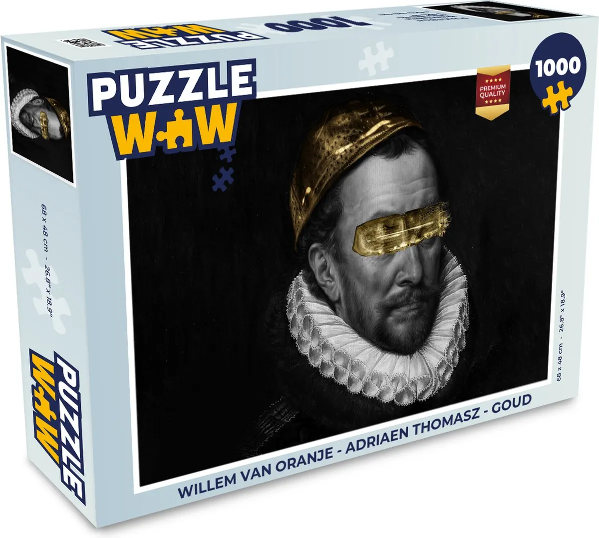 PuzzleWow Willem van Oranje Legpuzzel 1000 Stuks - Multicolor