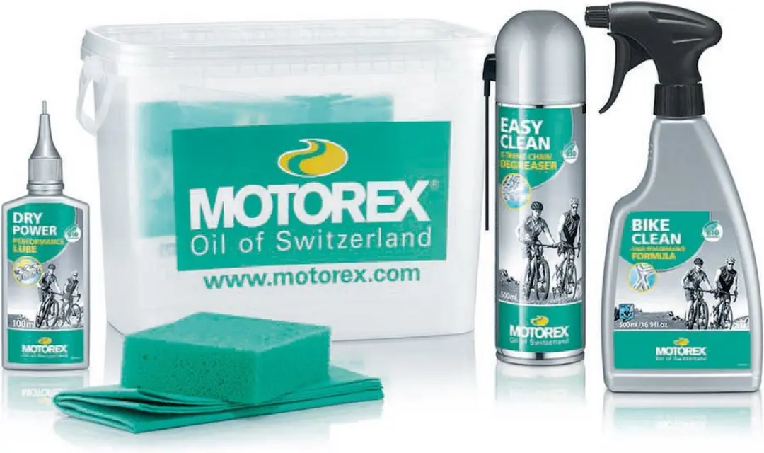 Motorex Reiniger Kit In Emmer Easy & Bike Clean 500 ml + Dry Power 100ml + Spons