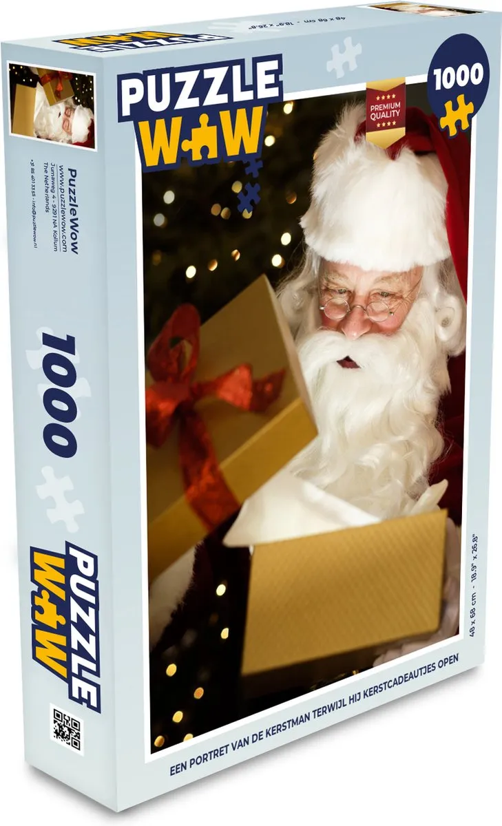 PuzzleWow Kerstman Legpuzzel 1000 Stuks