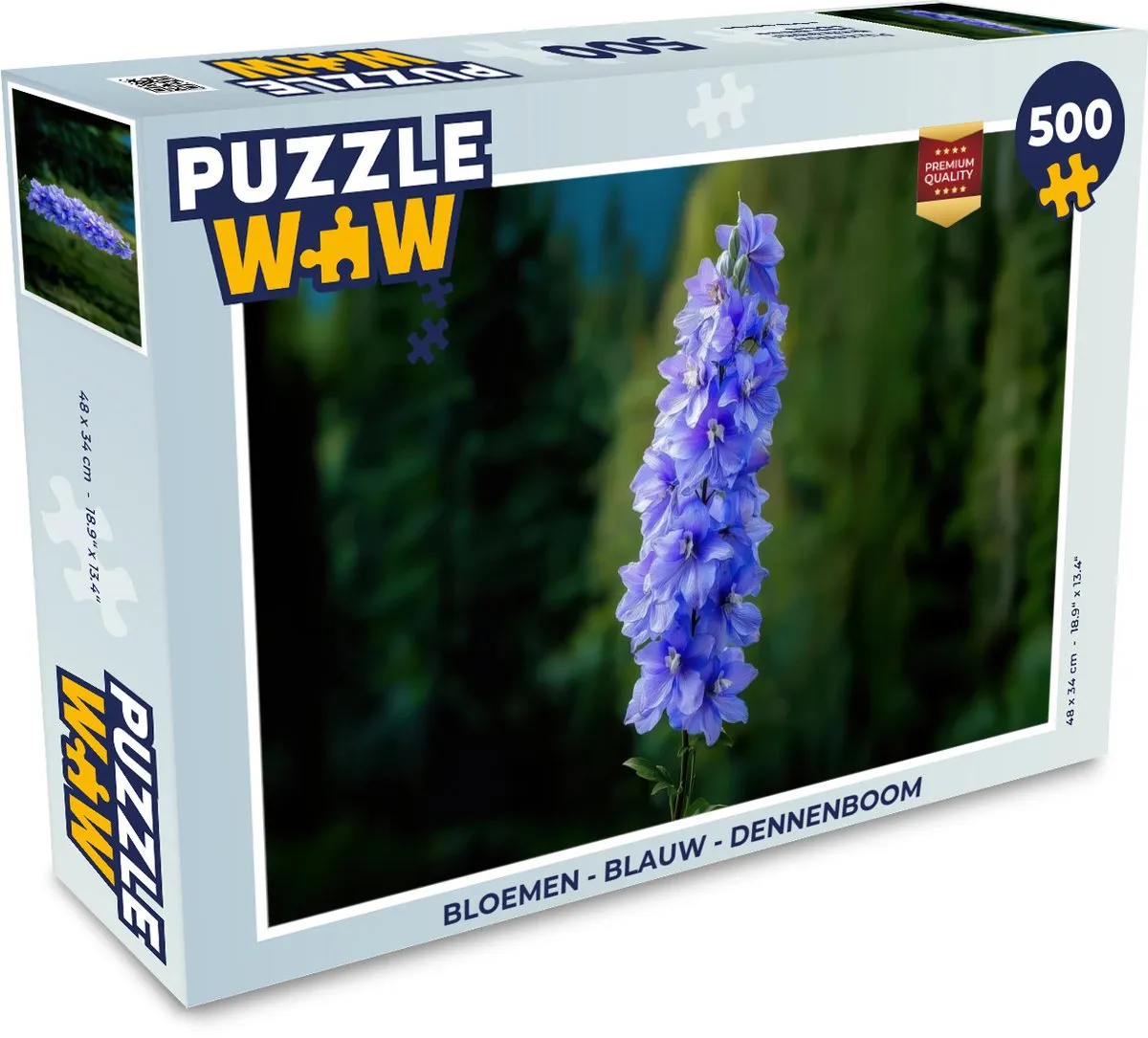 PuzzleWow Bloemen Dennenboom Legpuzzel 500 Stuks