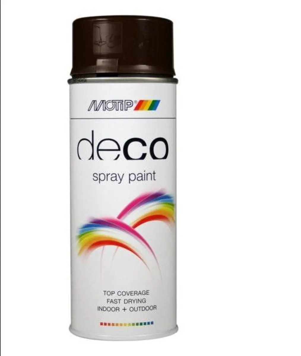 Motip Deco Alkyd Hoogglans Lak RAL 8017 - 400ml