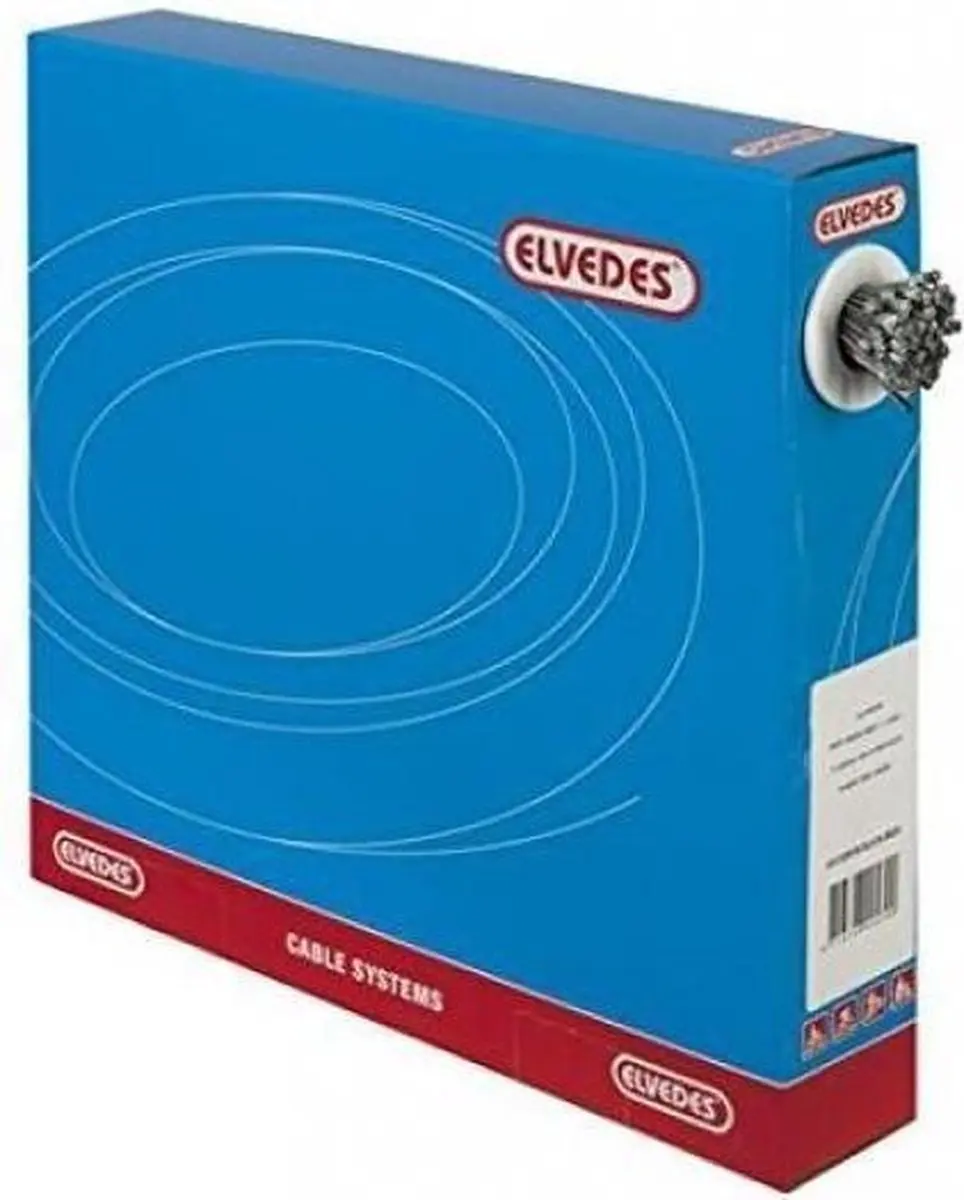 Elvedes Rembinnenkabel V-nippel 2000mm - 100 Stuks - Zilver - afbeelding 5 van 5