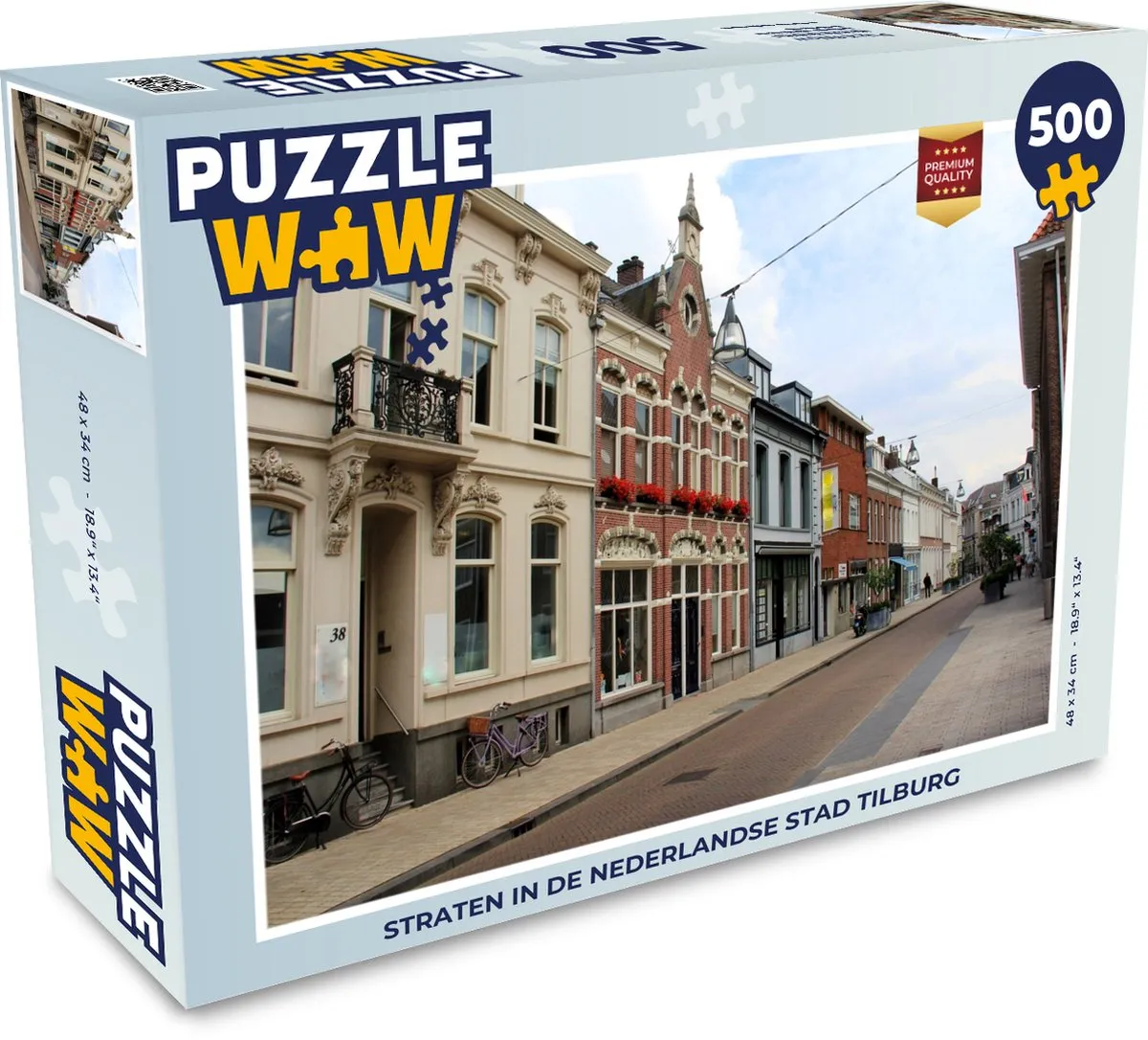 PuzzleWow Tilburg Straat Puzzel 500 Stuks