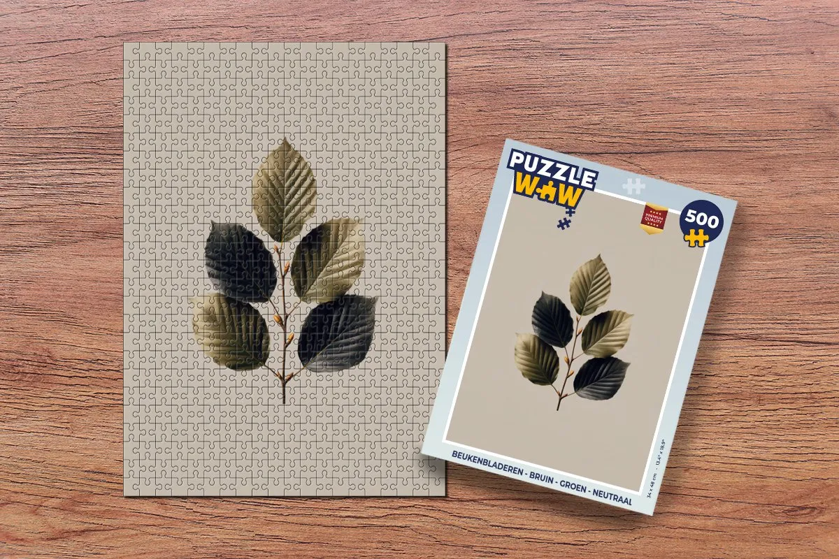 PuzzleWow Legpuzzel Beukenbladeren 500 Stuks