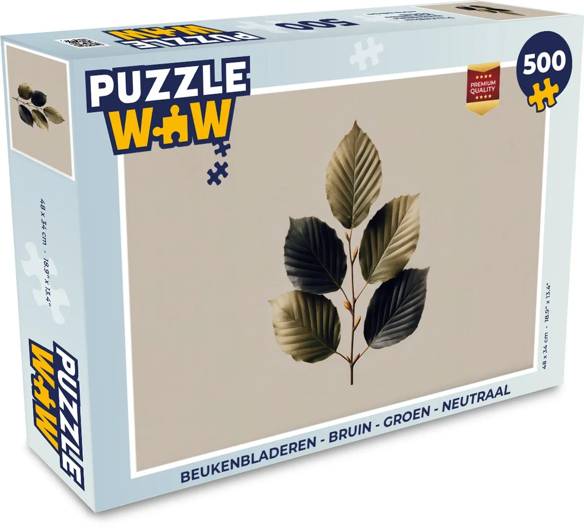 PuzzleWow Legpuzzel Beukenbladeren 500 Stuks