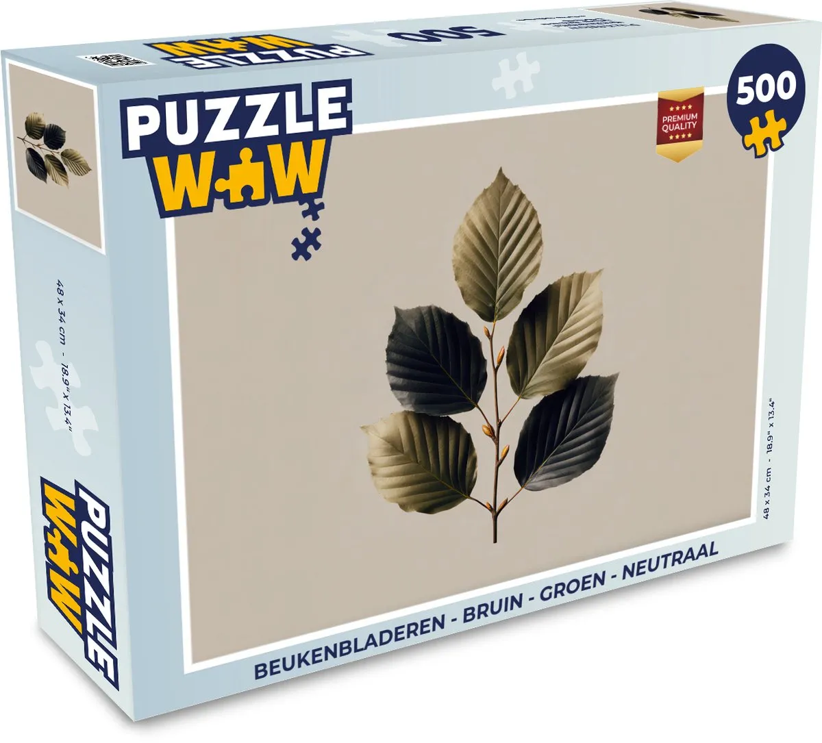 PuzzleWow Legpuzzel Beukenbladeren 500 Stuks