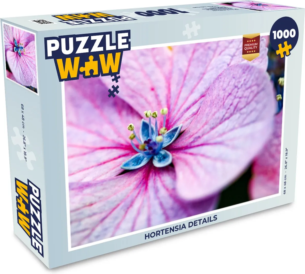 PuzzleWow Hortensia Legpuzzel 1000 Stuks