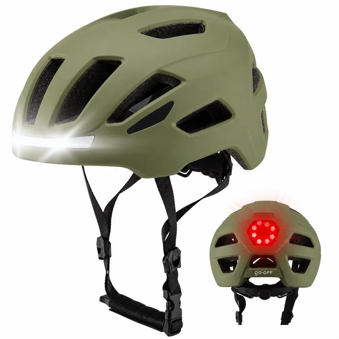 GOOFF® RIDER Fietshelm met Verlichting
