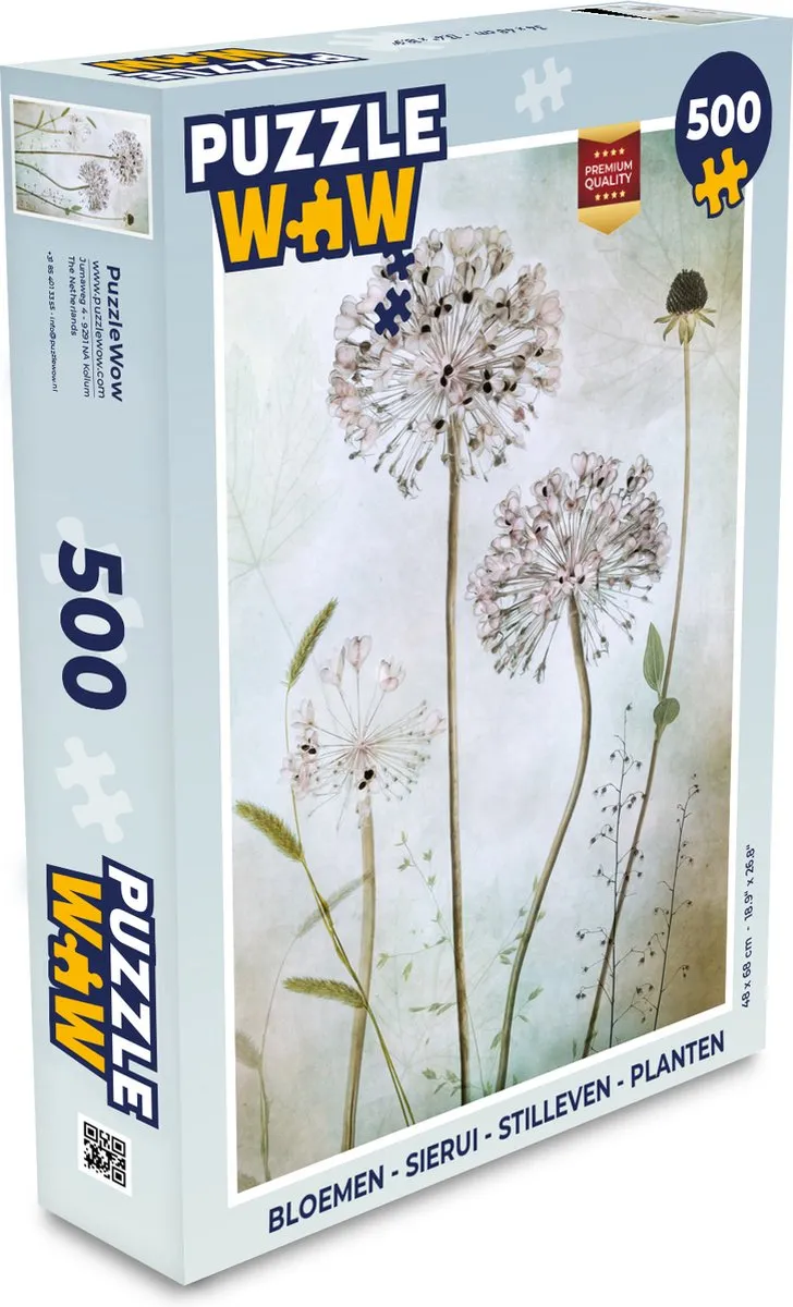 PuzzleWow Bloemen Legpuzzel 500 Stuks