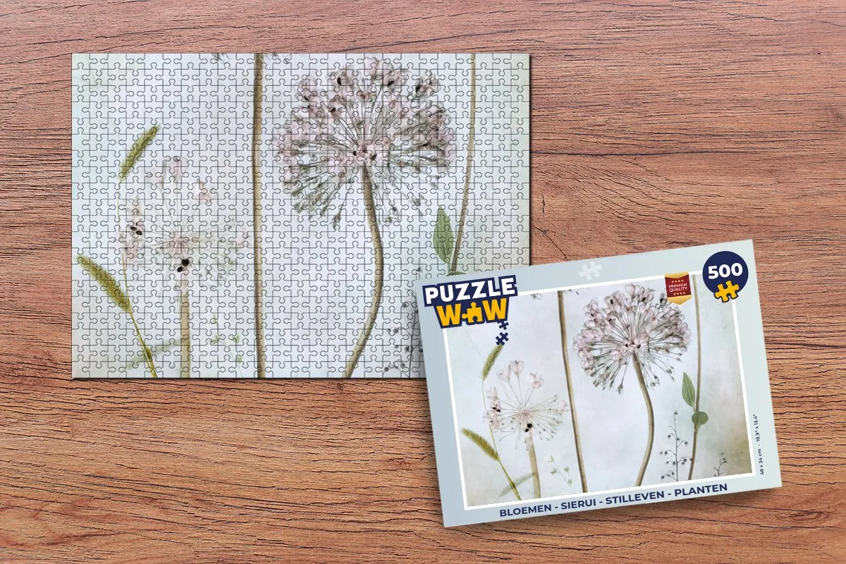 PuzzleWow Bloemen Legpuzzel 500 Stuks - Multicolor