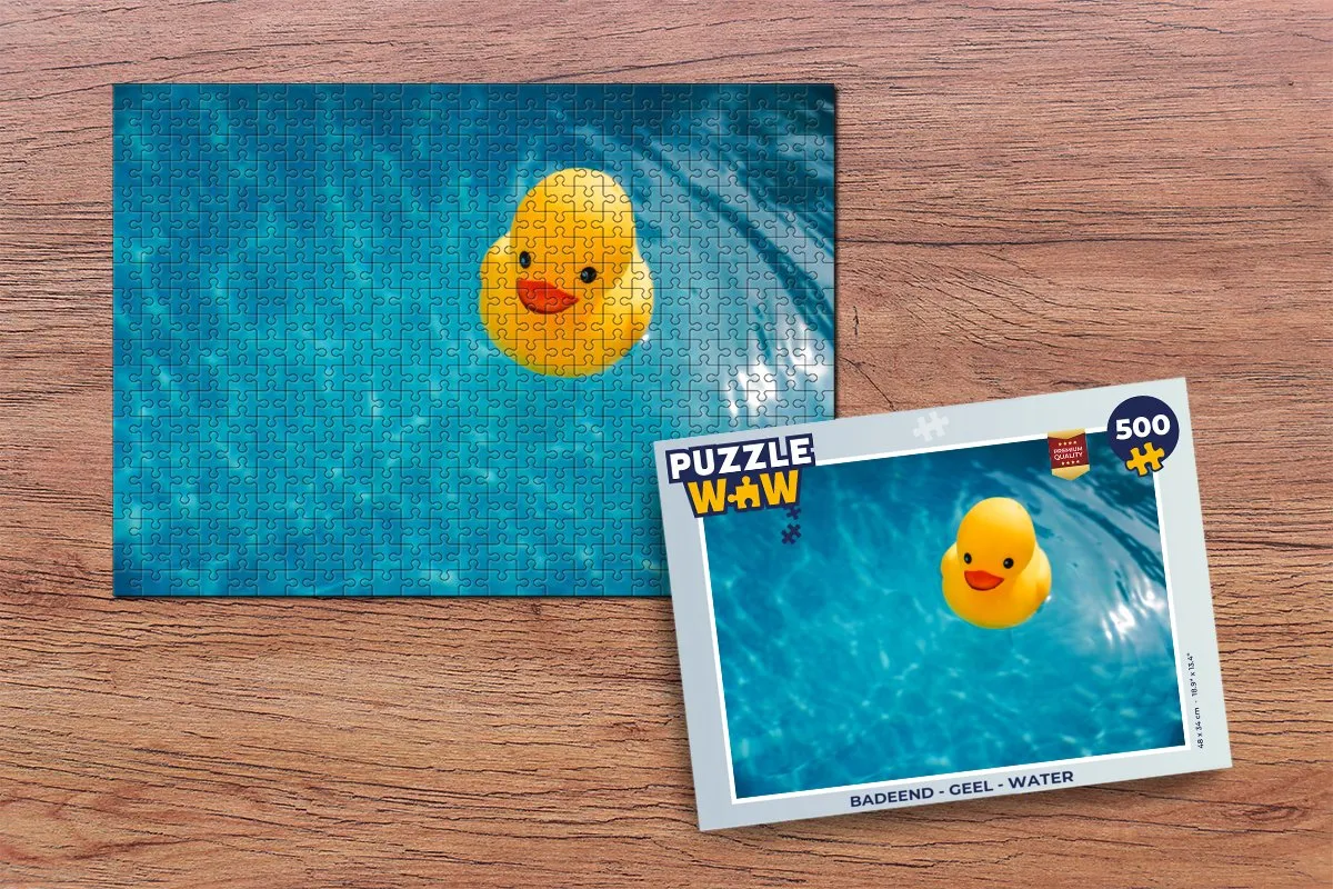 PuzzleWow Badeend Legpuzzel 500 Stuks - Multicolor