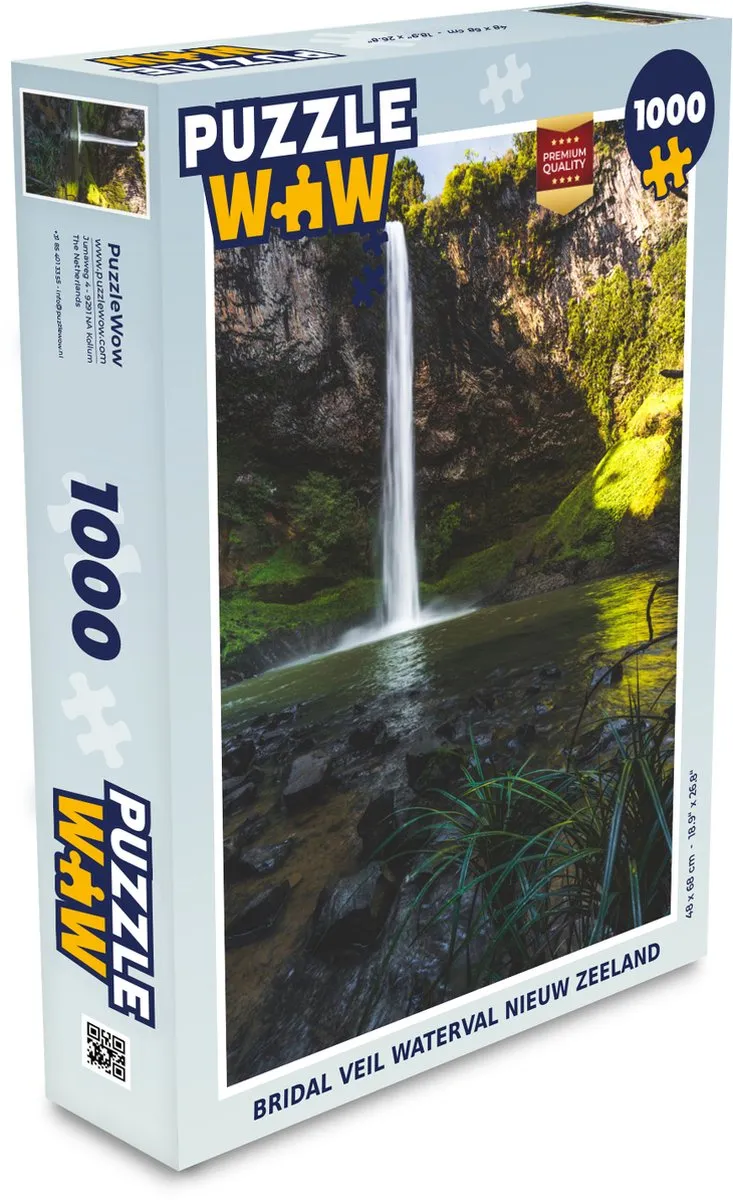 PuzzleWow Bridal Veil Waterval Nieuw Zeeland