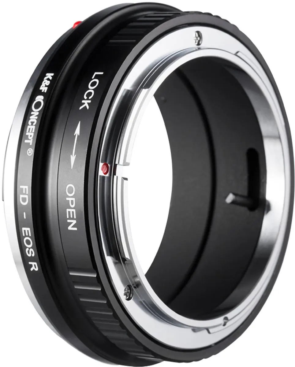 K&F Concept FD-EOS-R Adapter - Canon FD/FL - Zwart