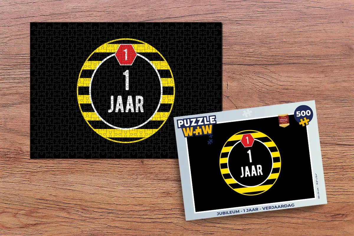 PuzzleWow Jubileum Legpuzzel 500 Stuks - Multicolor