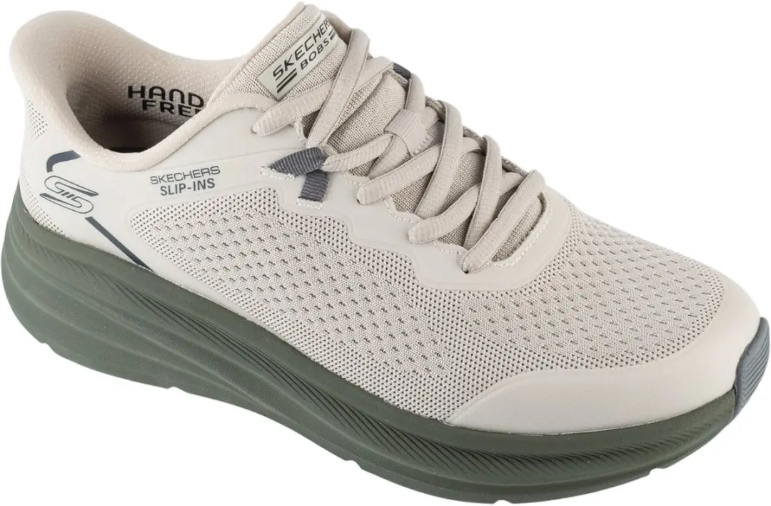 Skechers Slip-Ins: Max Run, Mannen, Beige, Hardloopschoenen, maat: 42,5