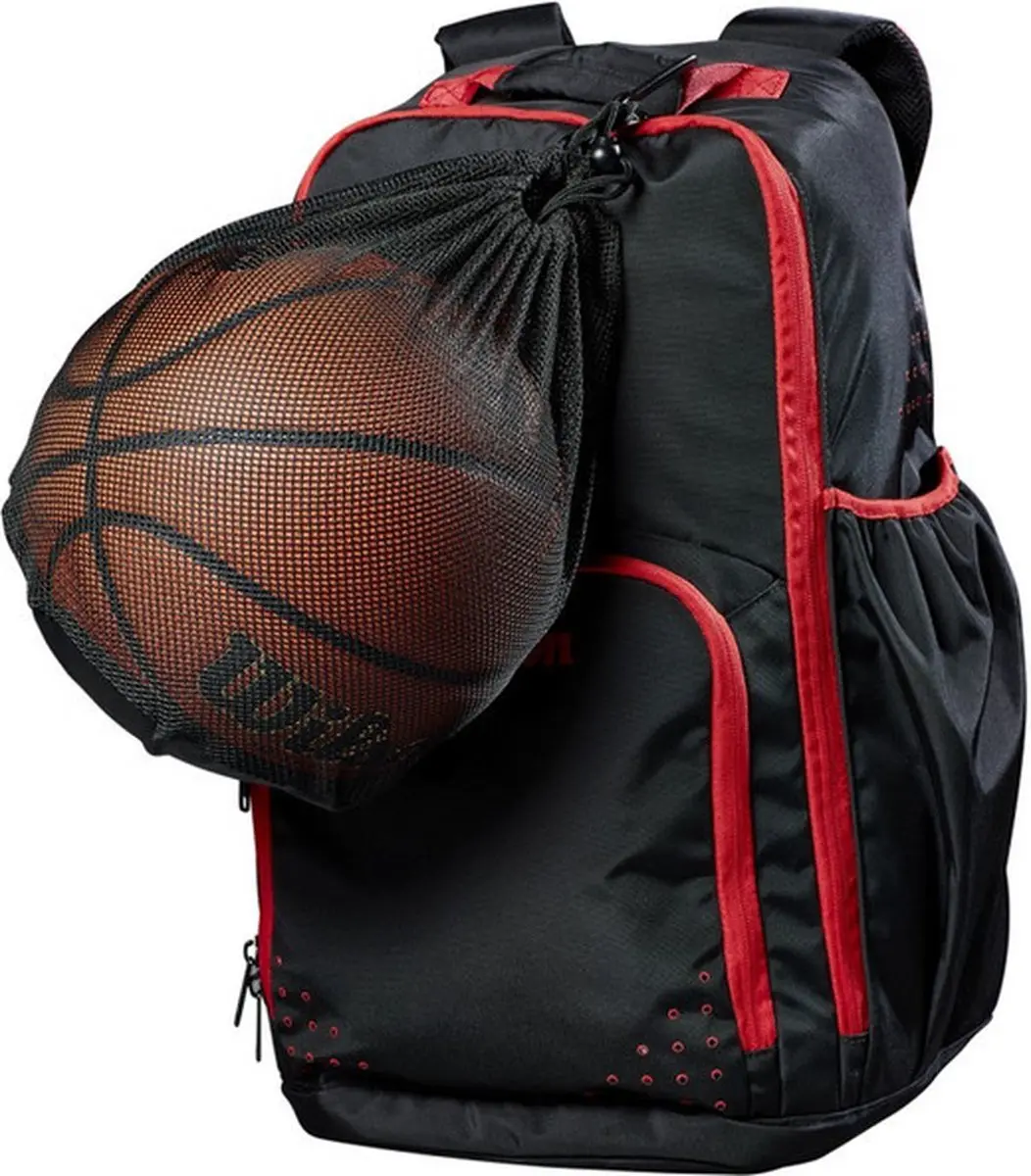 Wilson Basketbal Net Sporttas - 10L - Zwart - afbeelding 2 van 2