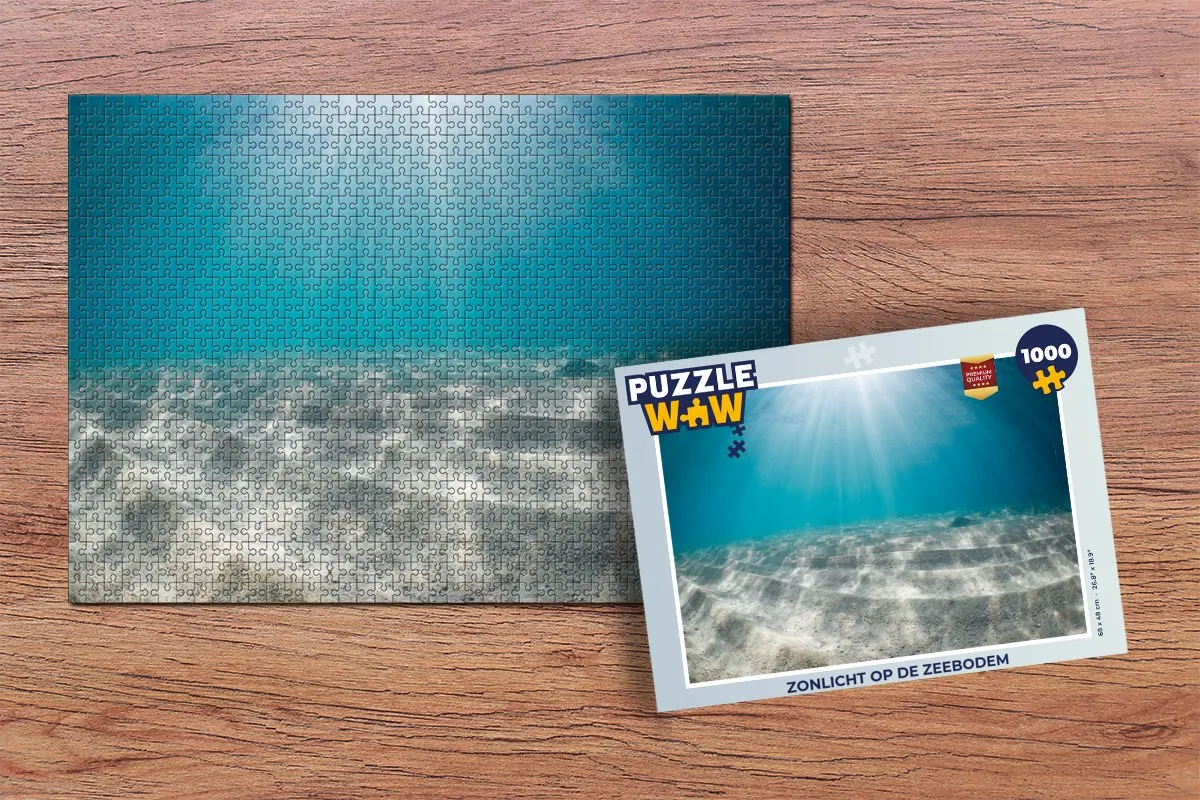 PuzzleWow Zonlicht op de Zeebodem Legpuzzel 1000 Stuks - Multicolor