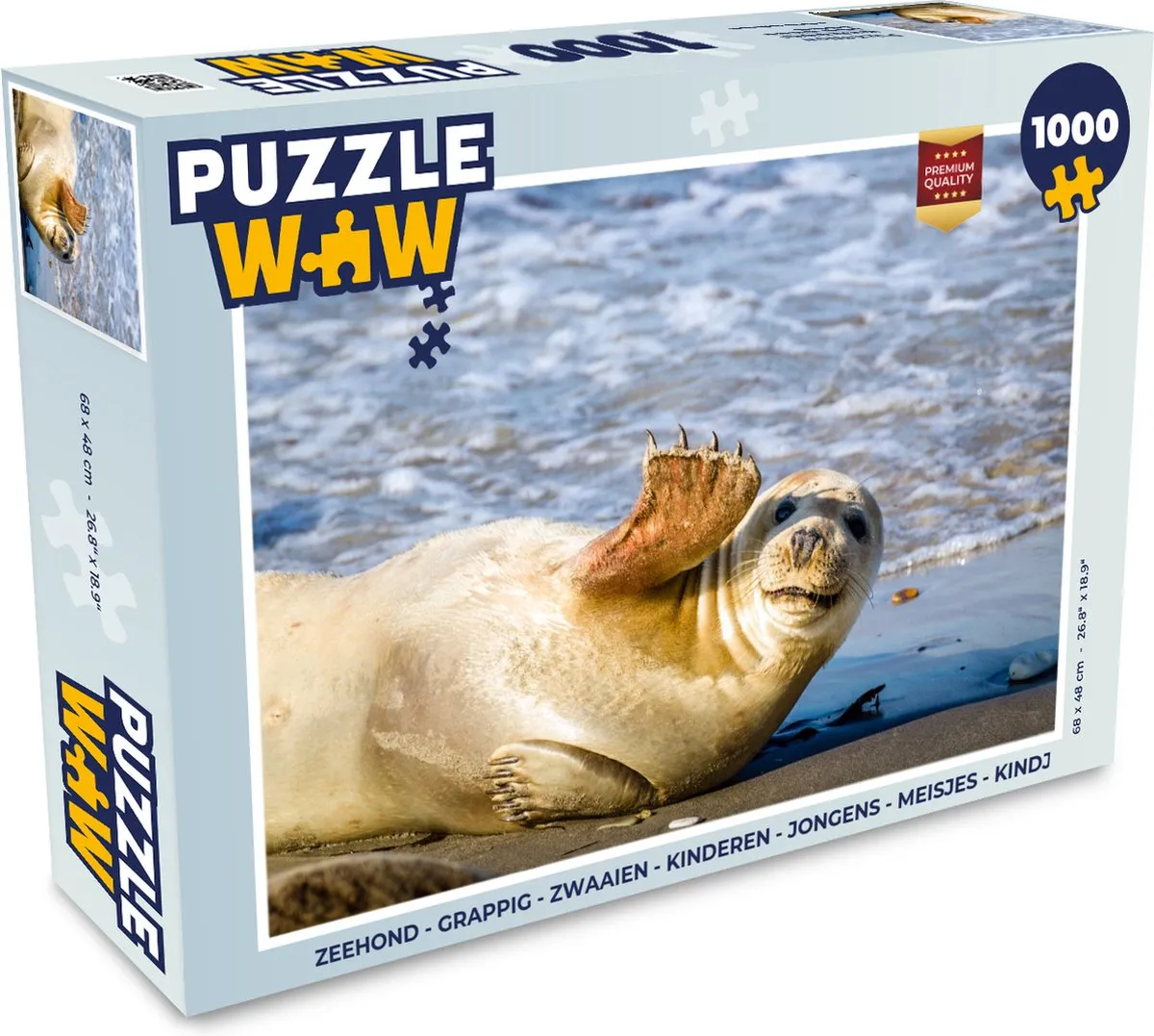 PuzzleWow Zeehond Legpuzzel 1000 Stuks