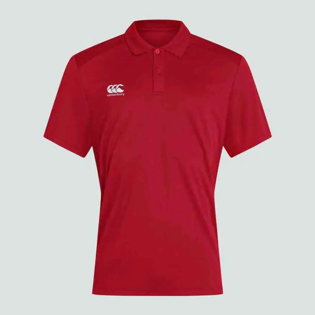 Canterbury Club Dry Korte Mouw Poloshirt Rood XL Man