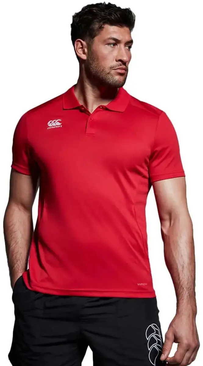 Canterbury Club Dry Korte Mouw Poloshirt Rood XL Man