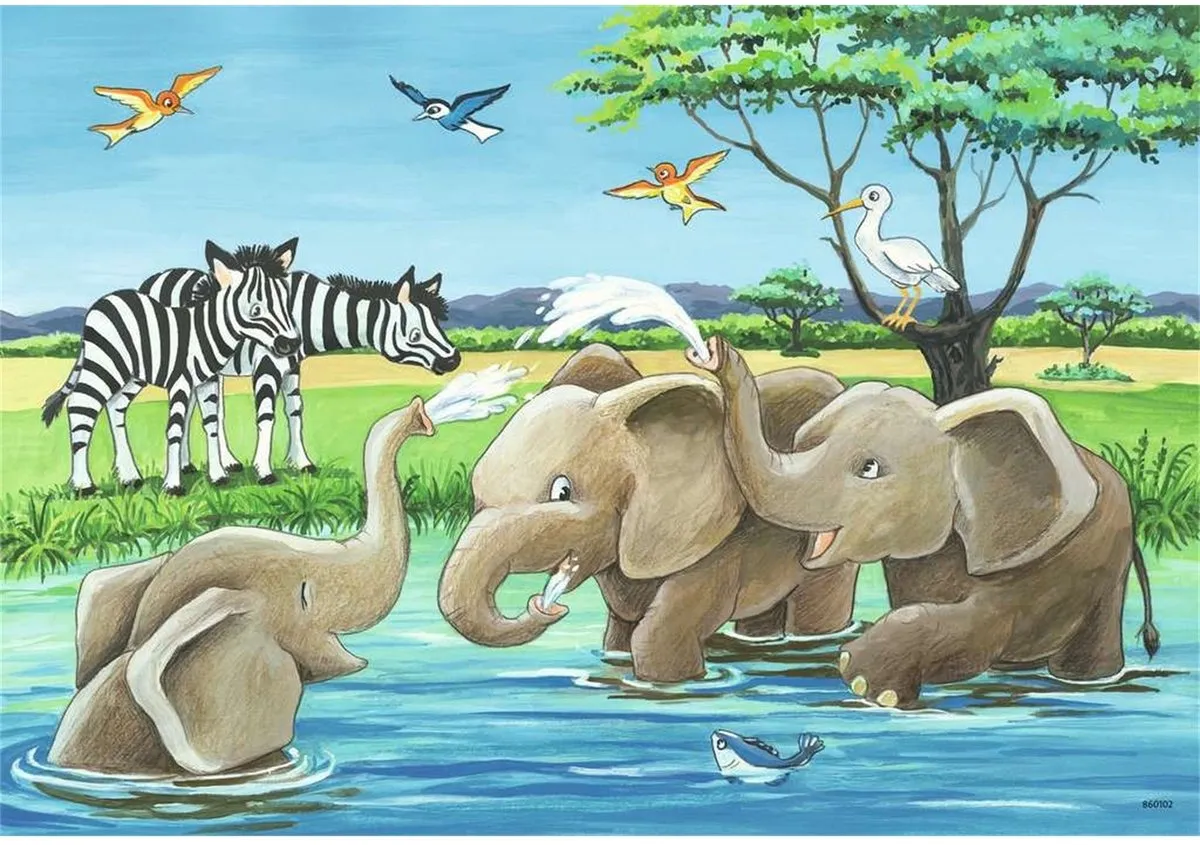 Ravensburger Jonge Dieren Puzzels 2x12 Stuks - Multicolor
