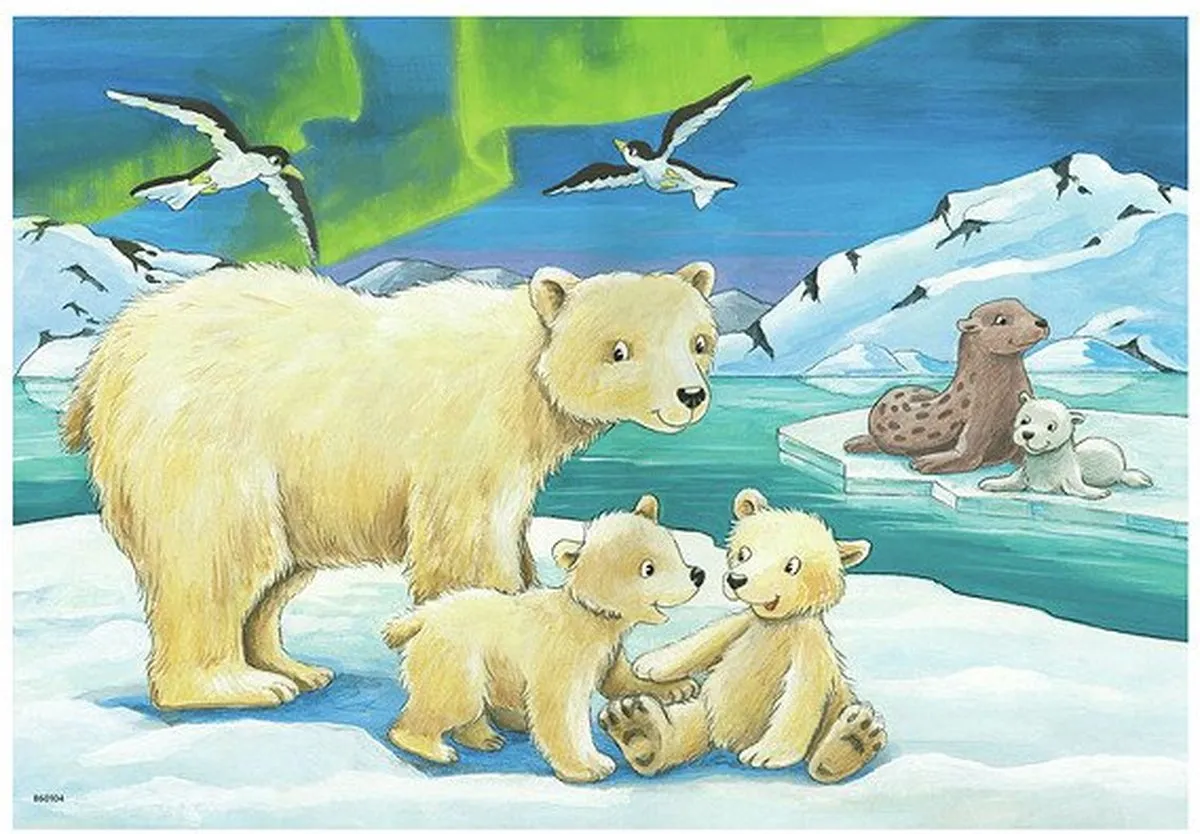 Ravensburger Jonge Dieren Puzzels 2x12 Stuks - Multicolor