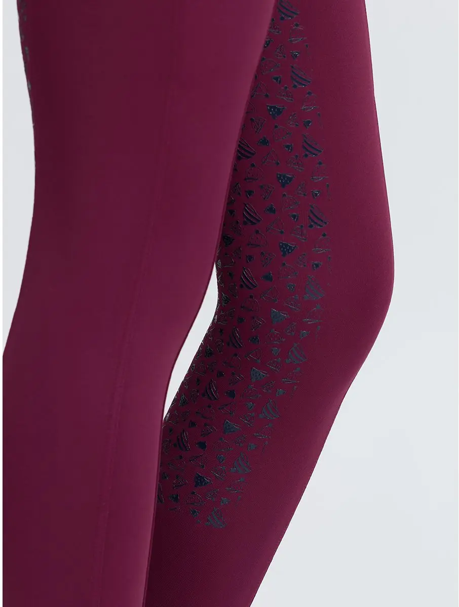 Lemieux Paardrijlegging Mini Full Grip Kids - 110-116 Donkerroze