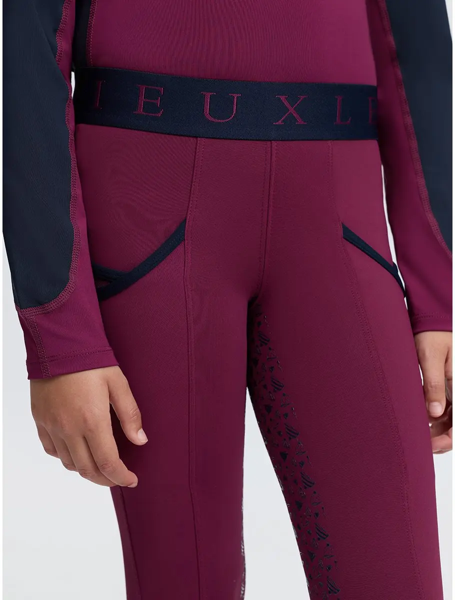 Lemieux Paardrijlegging Mini Full Grip Kids - 110-116 Donkerroze