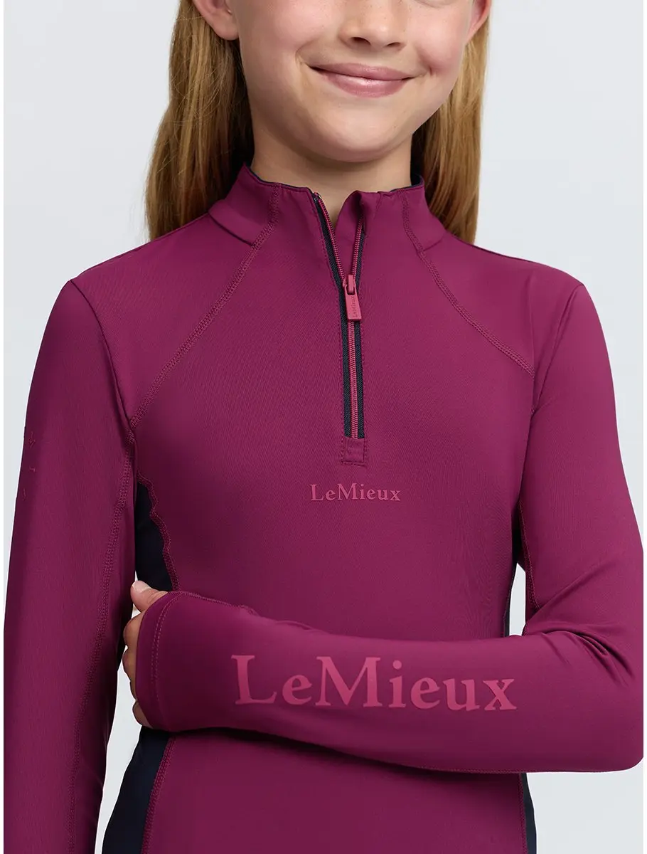 Lemieux Young Rider Classique Trainingsshirt 158-164 - Donkerroze