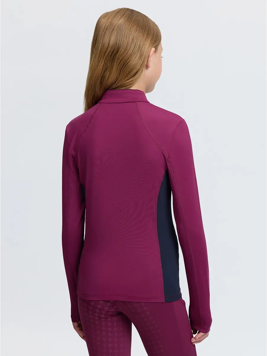 Lemieux Young Rider Classique Trainingsshirt 134-140 - Donkerroze