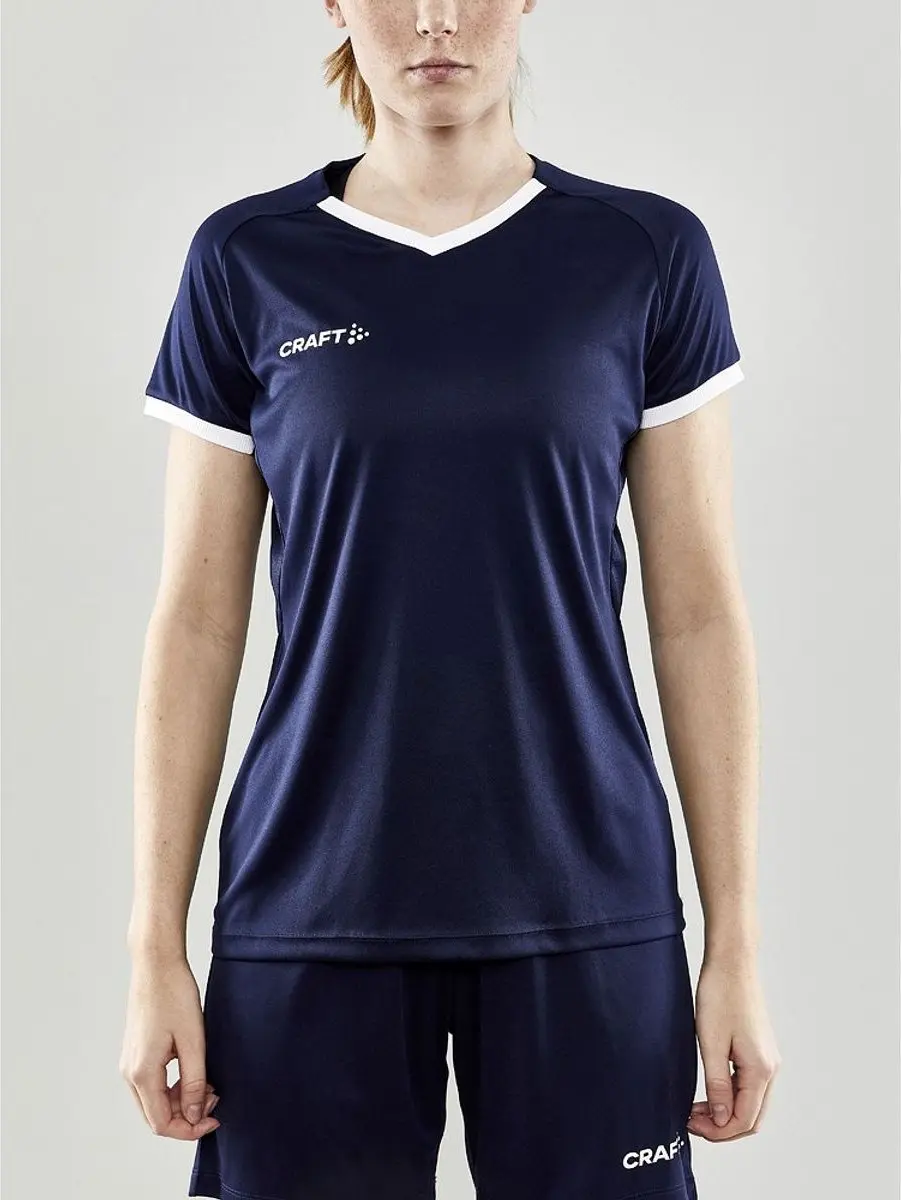 Craft Progress 2.0 Shirt Korte Mouw Dames - Marine | Maat: XXL