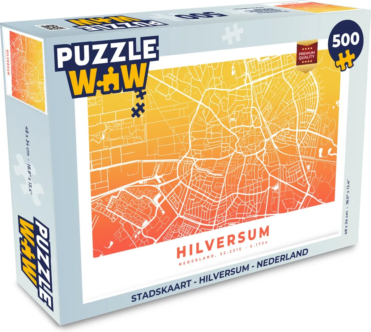PuzzleWow Hilversum Legpuzzel 500 Stuks