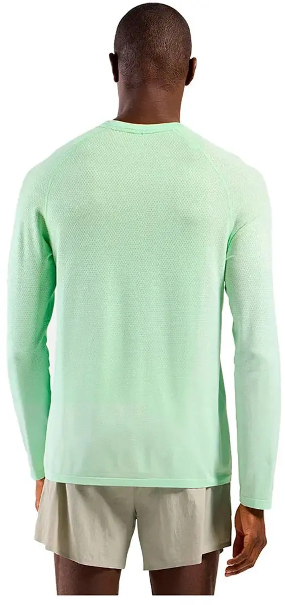 ODLO Crew Essential Seamless T-shirt Lange Mouwen M - Groen - afbeelding 2 van 4