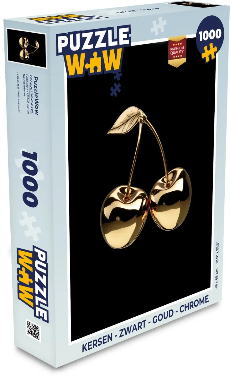 PuzzleWow Kersen Legpuzzel 1000 Stukjes