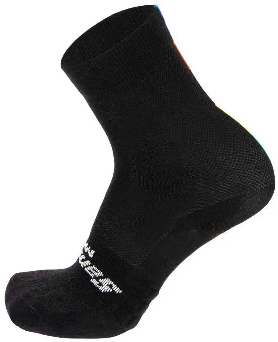 Santini Fietssokken Unisex Zwart